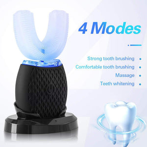 Silicone Electric Toothbrush 360° for Aldult Smart Automatic Whitening - Yahko Merchandise