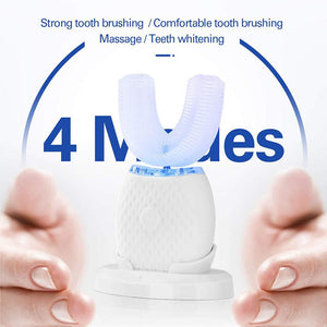 Silicone Electric Toothbrush 360° for Aldult Smart Automatic Whitening - Yahko Merchandise