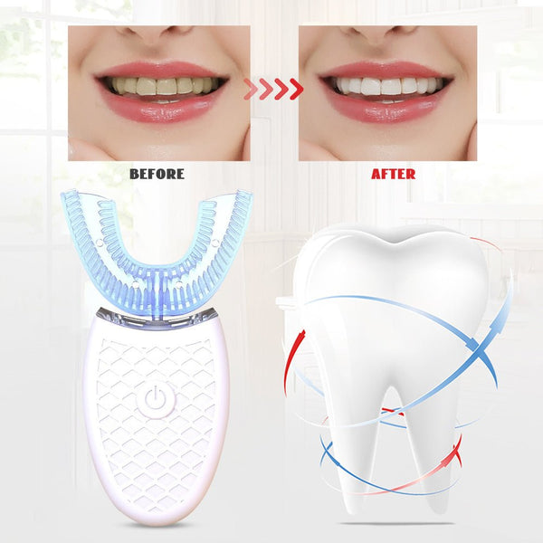 Silicone Electric Toothbrush 360° for Aldult Smart Automatic Whitening - Yahko Merchandise