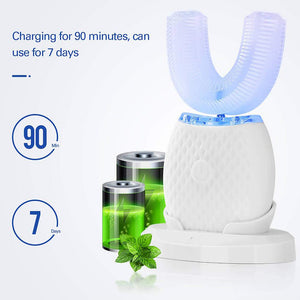 Silicone Electric Toothbrush 360° for Aldult Smart Automatic Whitening - Yahko Merchandise