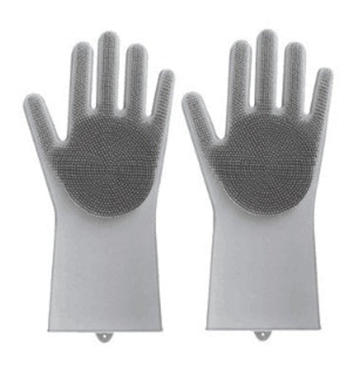Silicone Heat - resistant Cleaning Brush Scrubbing Gloves - Yahko Merchandise
