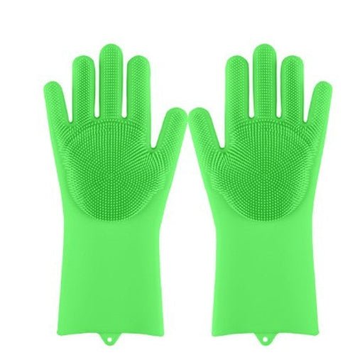 Silicone Heat - resistant Cleaning Brush Scrubbing Gloves - Yahko Merchandise