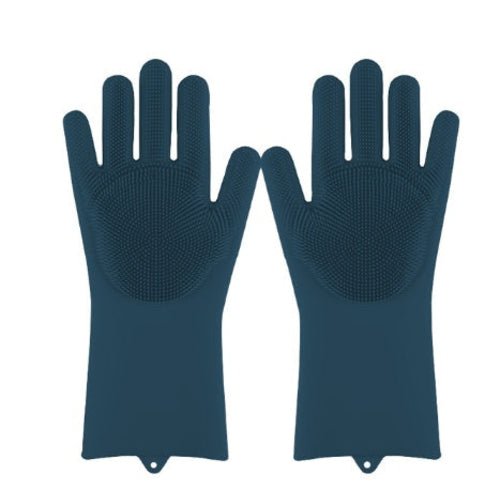 Silicone Heat - resistant Cleaning Brush Scrubbing Gloves - Yahko Merchandise