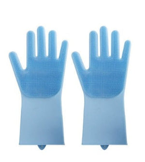 Silicone Heat - resistant Cleaning Brush Scrubbing Gloves - Yahko Merchandise