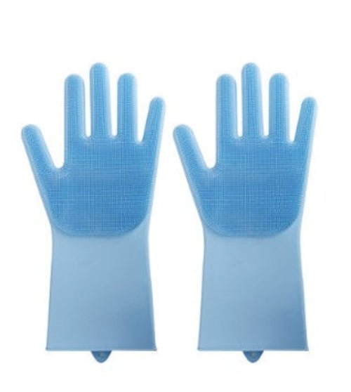 Silicone Heat - resistant Cleaning Brush Scrubbing Gloves - Yahko Merchandise