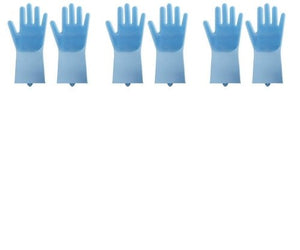Silicone Heat - resistant Cleaning Brush Scrubbing Gloves - Yahko Merchandise
