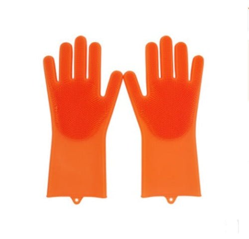Silicone Heat - resistant Cleaning Brush Scrubbing Gloves - Yahko Merchandise