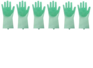 Silicone Heat - resistant Cleaning Brush Scrubbing Gloves - Yahko Merchandise