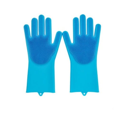 Silicone Heat - resistant Cleaning Brush Scrubbing Gloves - Yahko Merchandise
