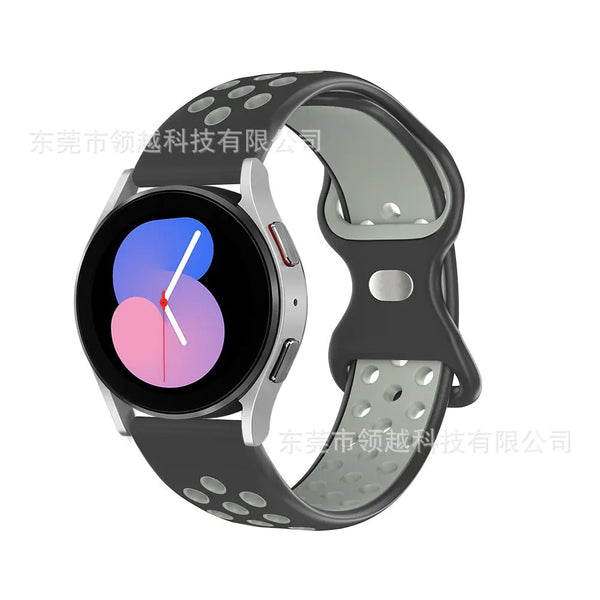 Silicone Watch Strap with Butterfly Clasp for Samsung & Huawei - Yahko Merchandise