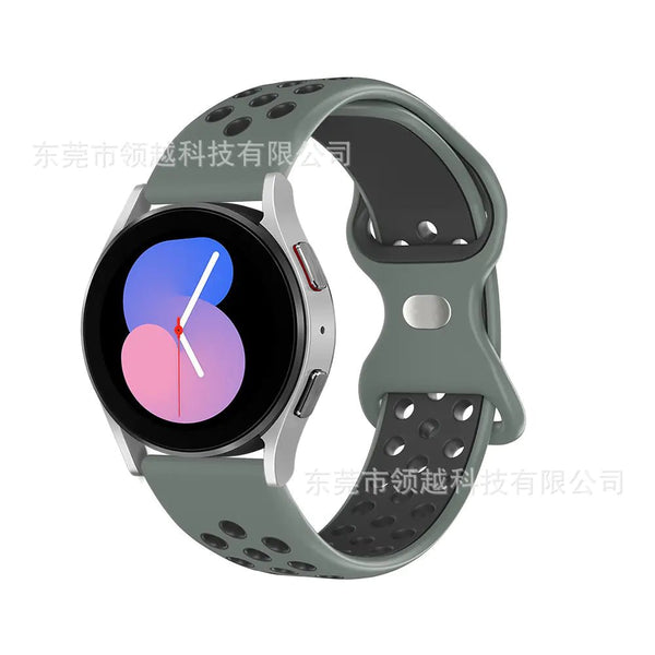 Silicone Watch Strap with Butterfly Clasp for Samsung & Huawei - Yahko Merchandise