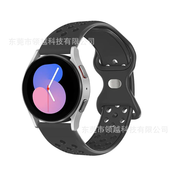 Silicone Watch Strap with Butterfly Clasp for Samsung & Huawei - Yahko Merchandise