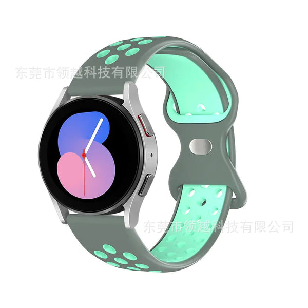 Silicone Watch Strap with Butterfly Clasp for Samsung & Huawei - Yahko Merchandise