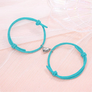 Simple Alloy Love Magnets Attracting Couple Bracelets - Yahko Merchandise