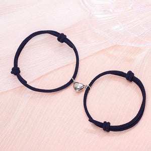 Simple Alloy Love Magnets Attracting Couple Bracelets - Yahko Merchandise
