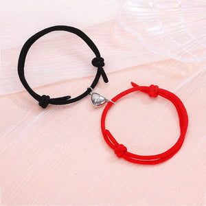 Simple Alloy Love Magnets Attracting Couple Bracelets - Yahko Merchandise