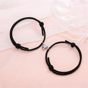 Simple Alloy Love Magnets Attracting Couple Bracelets - Yahko Merchandise