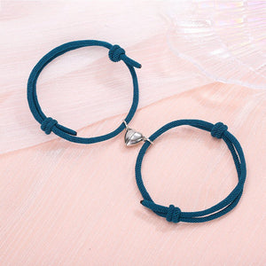 Simple Alloy Love Magnets Attracting Couple Bracelets - Yahko Merchandise