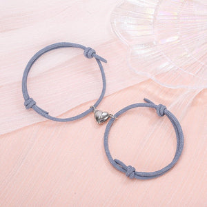 Simple Alloy Love Magnets Attracting Couple Bracelets - Yahko Merchandise