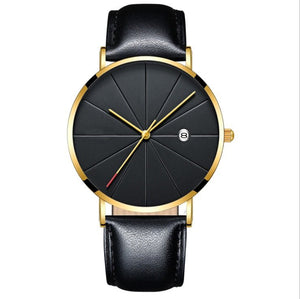 Simple calendar watch male creative waterproof quartz watch - Yahko Merchandise