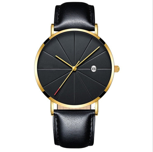 Simple calendar watch male creative waterproof quartz watch - Yahko Merchandise