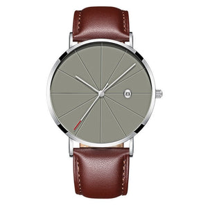 Simple calendar watch male creative waterproof quartz watch - Yahko Merchandise