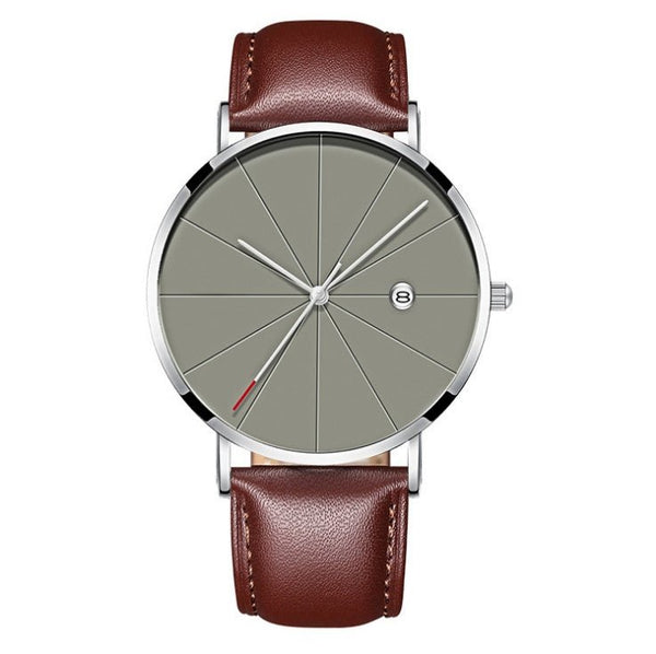 Simple calendar watch male creative waterproof quartz watch - Yahko Merchandise
