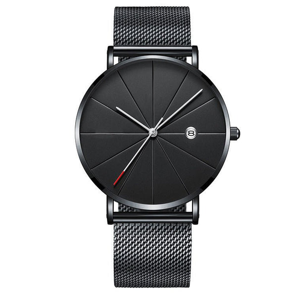Simple calendar watch male creative waterproof quartz watch - Yahko Merchandise