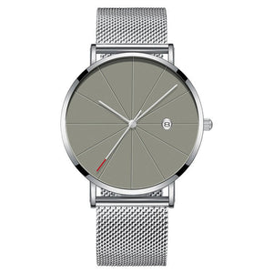 Simple calendar watch male creative waterproof quartz watch - Yahko Merchandise