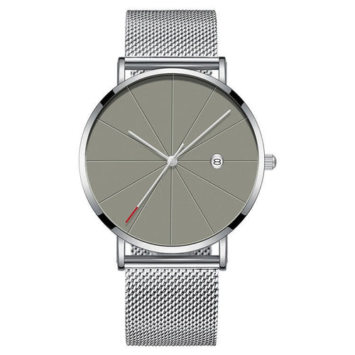 Simple calendar watch male creative waterproof quartz watch - Yahko Merchandise