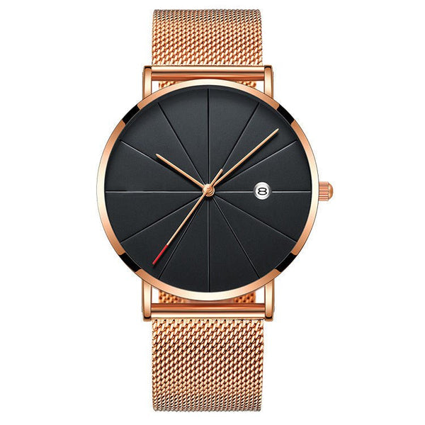 Simple calendar watch male creative waterproof quartz watch - Yahko Merchandise
