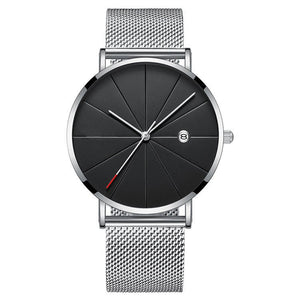 Simple calendar watch male creative waterproof quartz watch - Yahko Merchandise