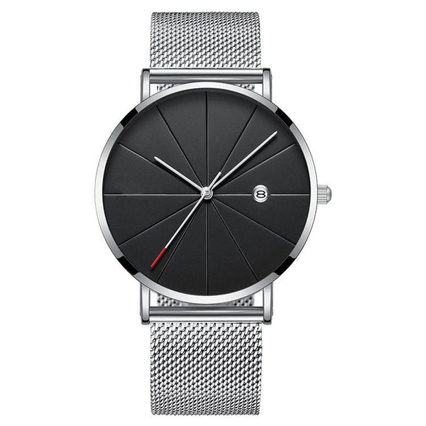 Simple calendar watch male creative waterproof quartz watch - Yahko Merchandise