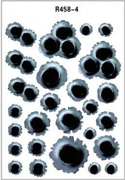 Simulation Bullet Hole Car Sticker, Car Bullet Hole Crack Car Sticker - Yahko Merchandise