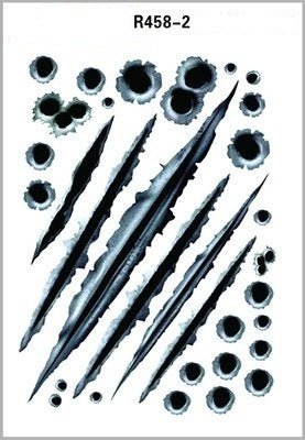 Simulation Bullet Hole Car Sticker, Car Bullet Hole Crack Car Sticker - Yahko Merchandise