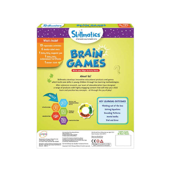 Skillmatics Brain Games - Teach Children Think And Reason Approach - Yahko Merchandise