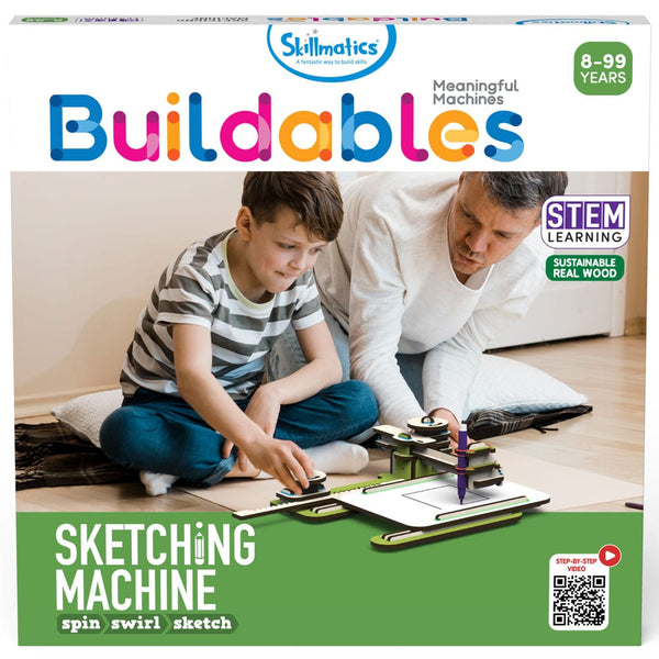 Skillmatics Buildables Sketching Machine - DIY STEM Kit For Kids to - Yahko Merchandise