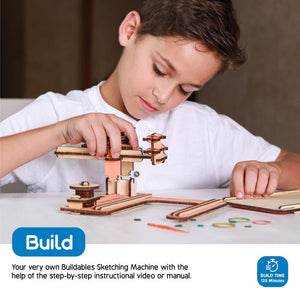 Skillmatics Buildables Sketching Machine - DIY STEM Kit For Kids to - Yahko Merchandise