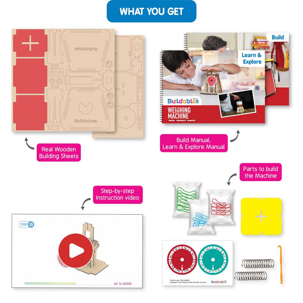 Skillmatics Buildables Weighing Machine - Kids Build Meaningful STEM - Yahko Merchandise