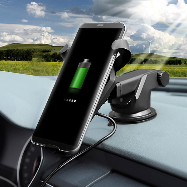 Smart car phone charging pad fast wireless power station - Yahko Merchandise