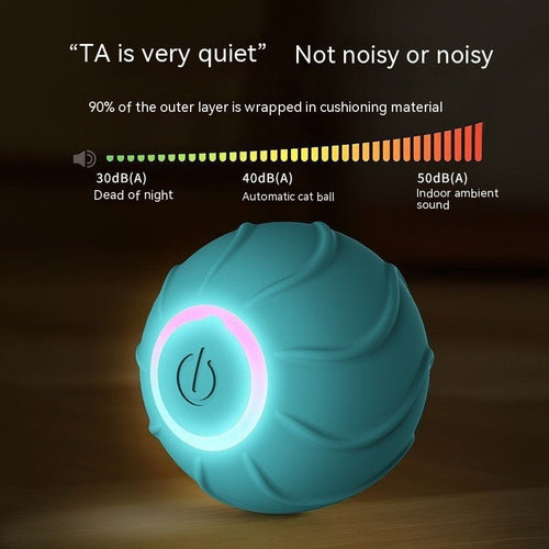 Smart Cat Toys Rolling Ball Pet Cat Owner Interactive Pets Toys Automatic Bouncing Ball USB Self Hi Teasing Kittens Jumping Ball - Yahko Merchandise