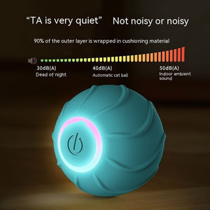 Smart Cat Toys Rolling Ball Pet Cat Owner Interactive Pets Toys Automatic Bouncing Ball USB Self Hi Teasing Kittens Jumping Ball - Yahko Merchandise