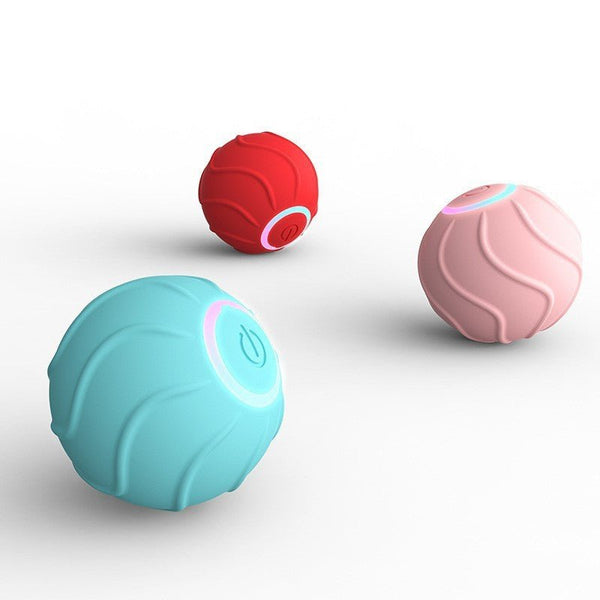 Smart Cat Toys Rolling Ball Pet Cat Owner Interactive Pets Toys Automatic Bouncing Ball USB Self Hi Teasing Kittens Jumping Ball - Yahko Merchandise