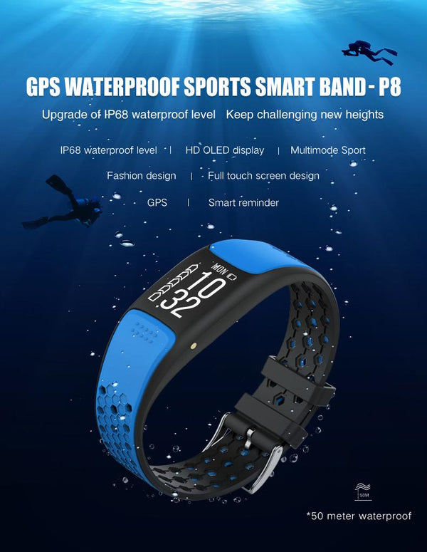 Smart Fit Sporty Fitness Tracker and Waterproof Swimmers Watch - Yahko Merchandise