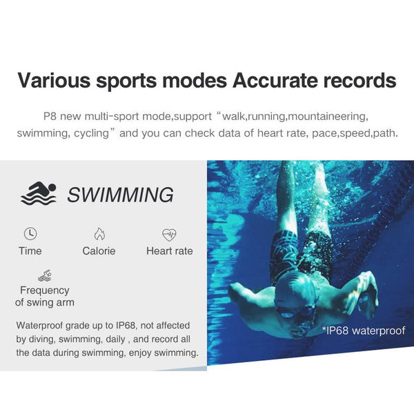 Smart Fit Sporty Fitness Tracker and Waterproof Swimmers Watch - Yahko Merchandise