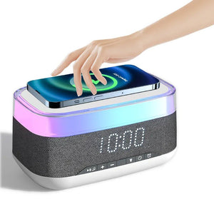 Smart Multi - Function Alarm Clock with Bluetooth Speaker, Wireless - Yahko Merchandise