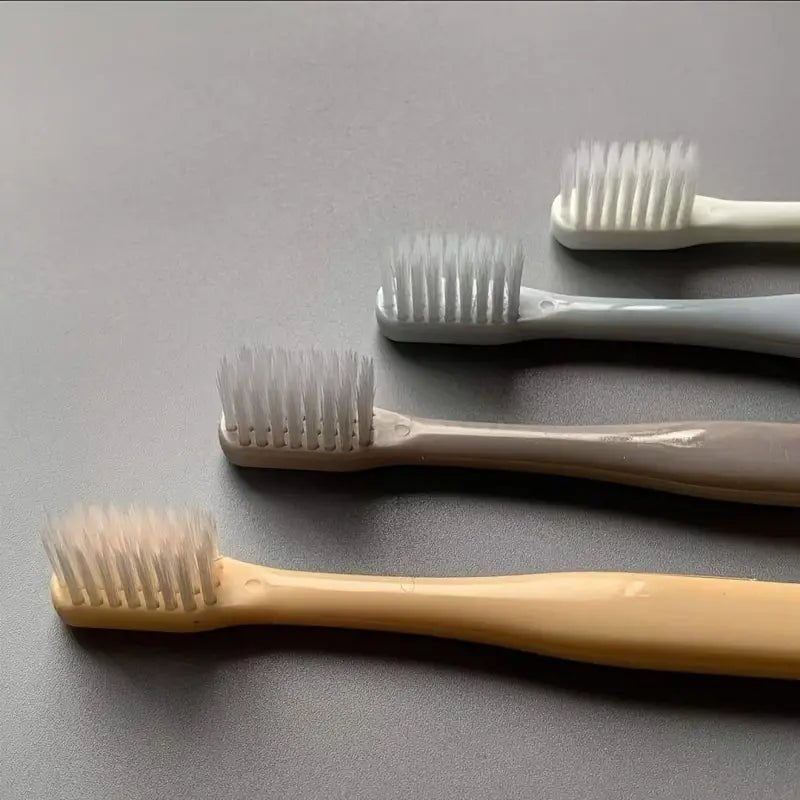 Soft - Bristled Manual Toothbrush Set for Adults (4pcs) - Yahko Merchandise