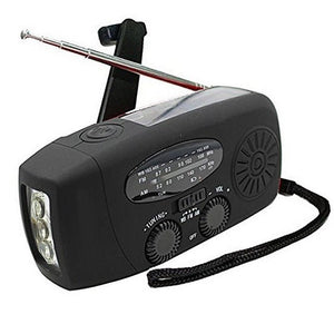 Solar hand crank radio flashlight - Yahko Merchandise