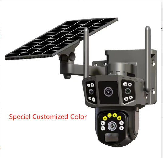 Solar Outdoor Screen Panoramic Surveillance Camera - Yahko Merchandise
