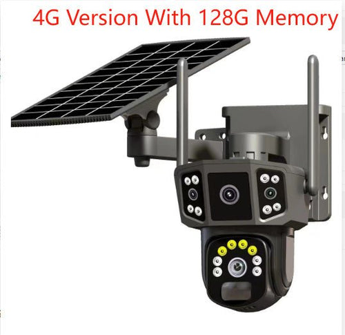 Solar Outdoor Screen Panoramic Surveillance Camera - Yahko Merchandise